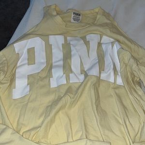 pink brand long sleeve t shirt
